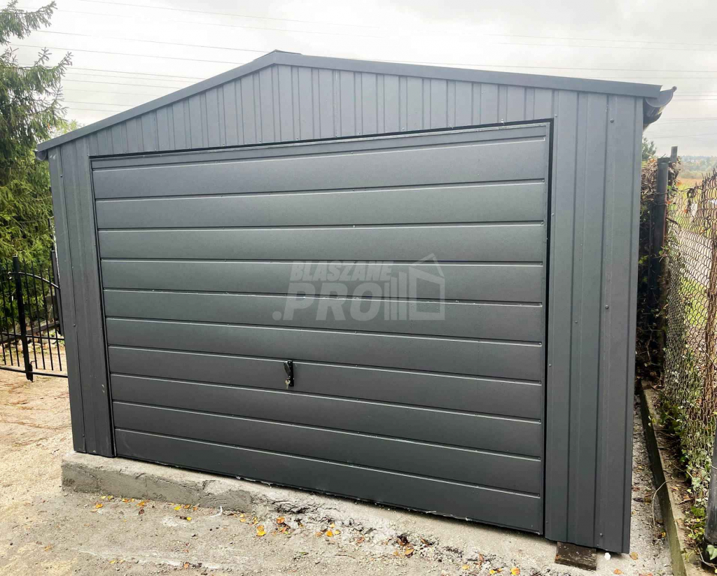 Garaż blaszany 3,5x7m  Brama uchylna drzwi rynny Dach dwuspadowy GP234 Gorzów Wielkopolski - zdjęcie 3