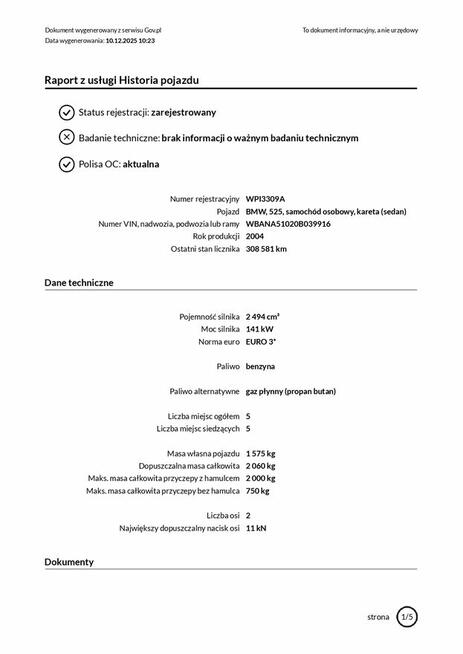 SAMOCHÓD OSOBOWY BMW 525 (GŁOSKÓW, GM. PIASECZNO) Głosków - zdjęcie 8