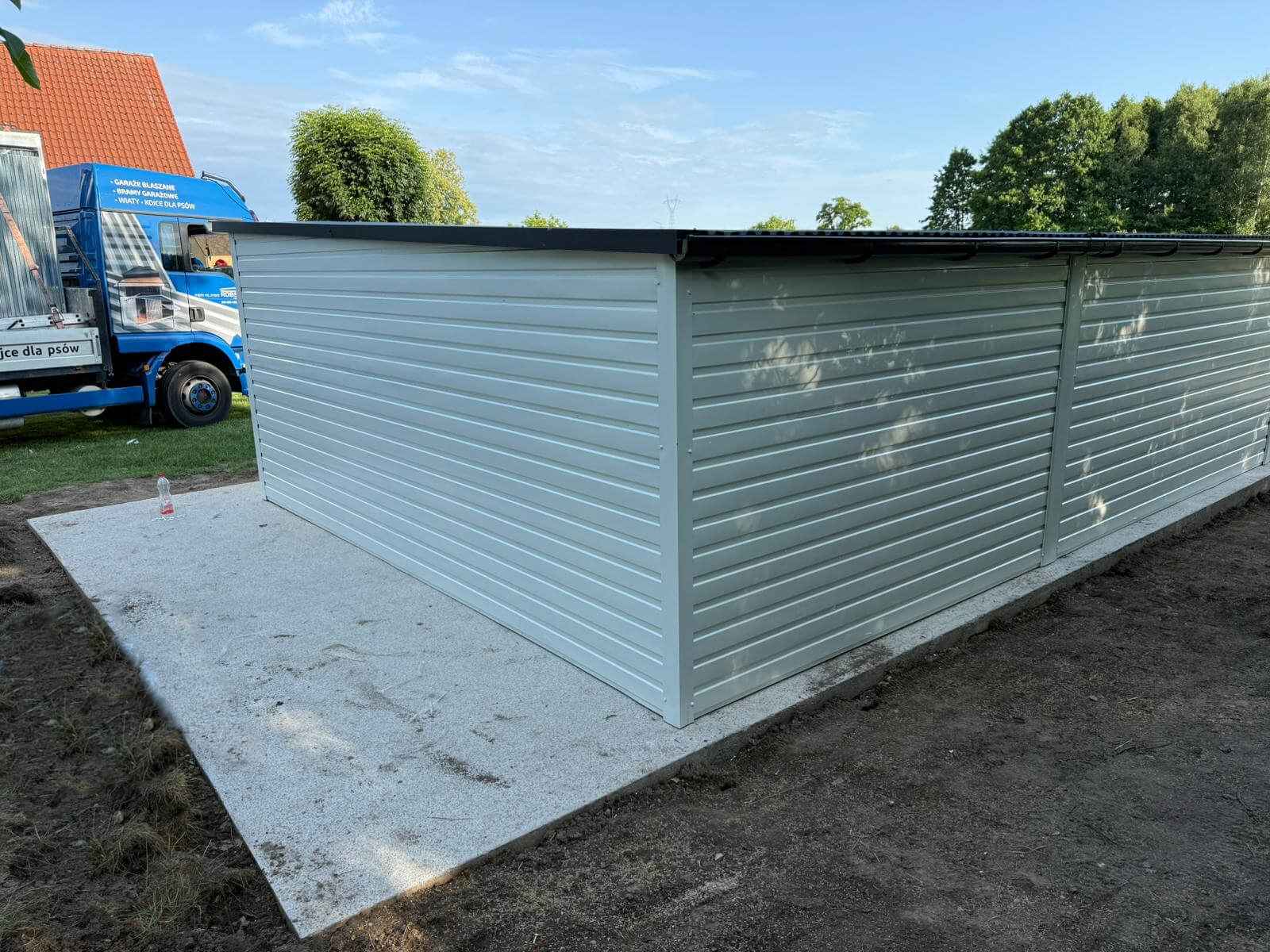 Garaż Blaszany 10x5 | Wiata + Drzwi + Brama | Profil Ocynk | Producent Kielce - zdjęcie 2