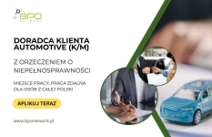 Doradca Klienta Automotive (K/M) z orzeczeniem zdalnie cała Polska