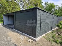 Garaż blaszany 3,5x6 + wiata 5x6 m Brama okno drzwi  Dach  GP574 Tczew - zdjęcie 3