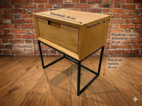 Dębowe szafki nocne LOFT Koszalin - zdjęcie 4