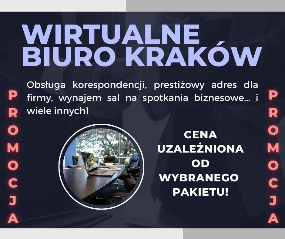 Wirtualne biuro Kraków PROMOCJA Krowodrza - zdjęcie 1