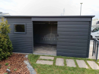 Schowek - domek ogrodowy 5,5x2,5m drzwi przesuwne okno  dach TS1167 Augustów - zdjęcie 2