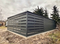 Garaż blaszany 6x6 + wiata 3x6m brama uchylna drzwi dach SO194 Międzyrzecz - zdjęcie 4