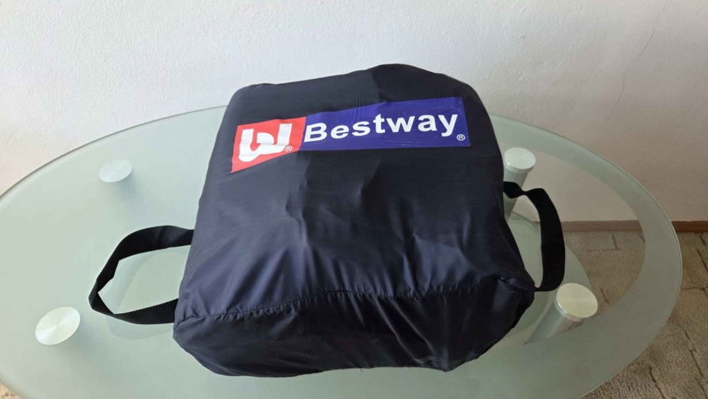 Materac dmuchany 200x150x50 cm z pompką elektryczną Mokotów - zdjęcie 7