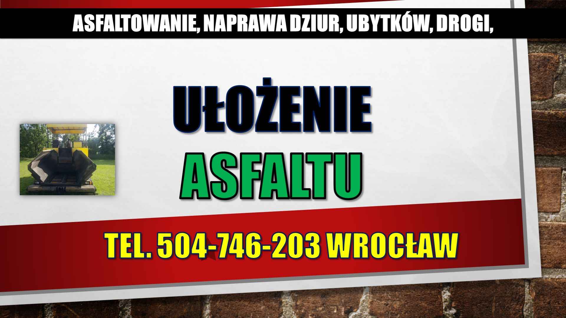 Asflaltowanie, t. 504-746-203, Wrocław, Łódź, Opole, układanie asfaltu Psie Pole - zdjęcie 7