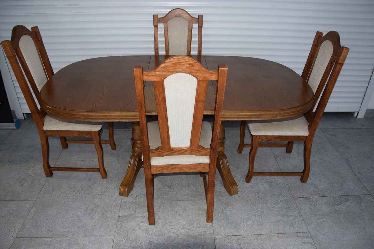 stół rozkładany i 4 krzesła - komplet w super stanie Olsztyn - zdjęcie 5