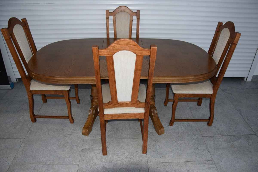 stół rozkładany i 4 krzesła - komplet w super stanie Olsztyn - zdjęcie 5