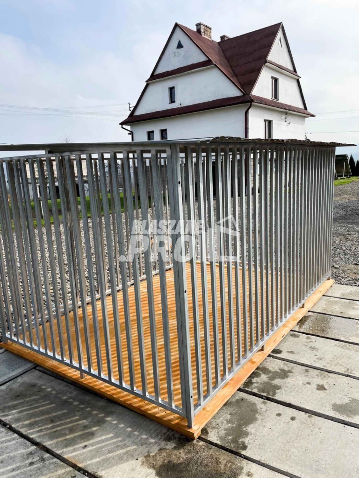 Kojec dla Psa 3x2m  z profili zamkniętych + Podłoga drewniana GP272 Łuków - zdjęcie 8