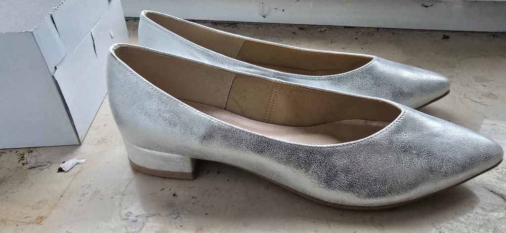 Buty slubne baleriny roz 37 Raków - zdjęcie 2