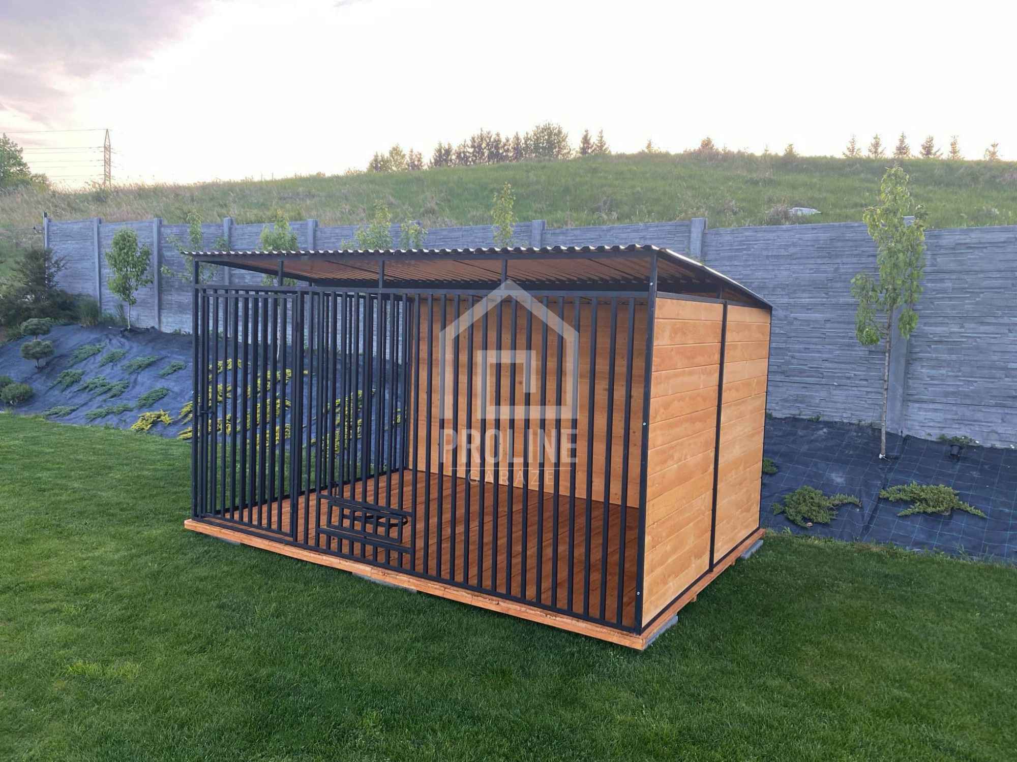 Kojec dla Psów 3x2 - Zabudowa Drewnem - drewniana podłoga PLG125 Rzeszów - zdjęcie 4