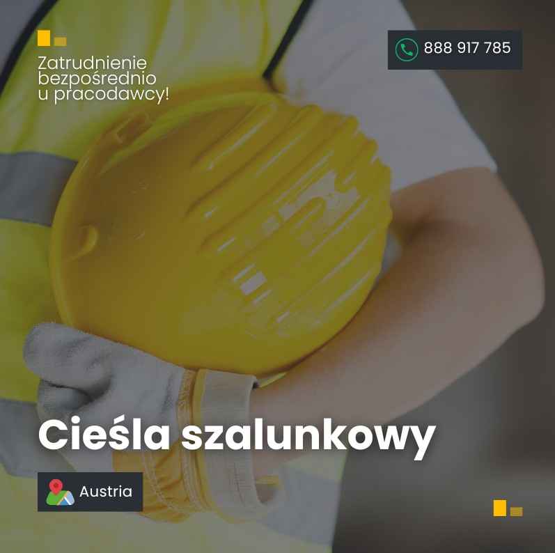 Cieśla szalunkowy – Austria Jeżyce - zdjęcie 1