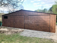 Garaż blaszany 9x6 2x Brama okno drewnopodobny Dach dwuspadowy GP137 Chełm - zdjęcie 4