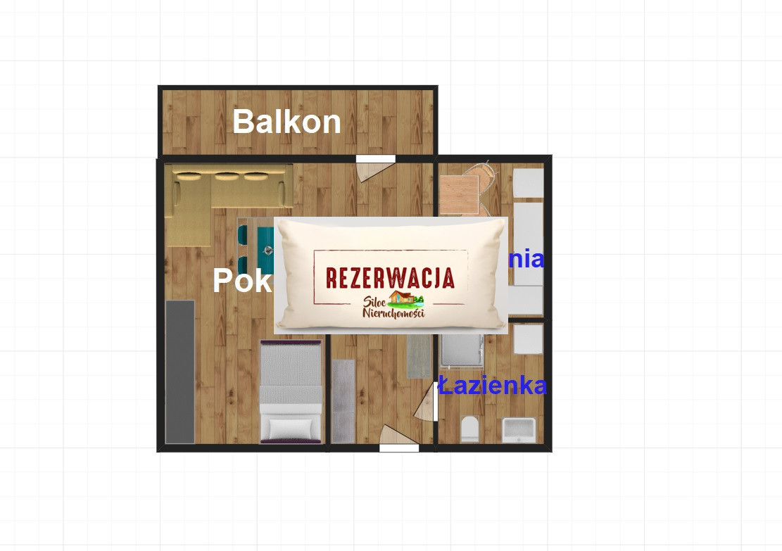 Kawalerka z balkonem, klimatyzacją  os. Chrobry Głogów - zdjęcie 11