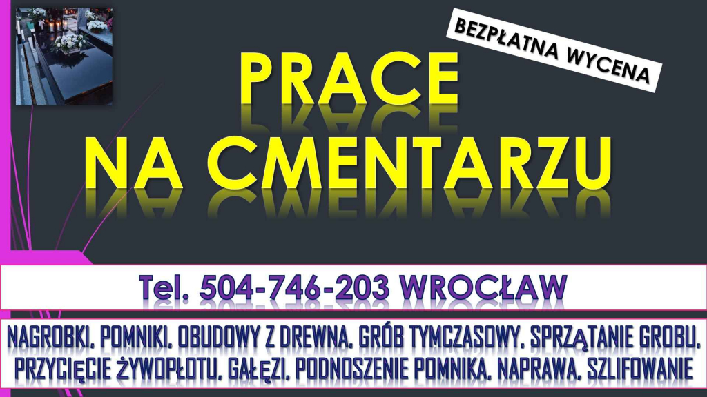 Cennik , cmentarz osobowice, grabiszyński, Kiełczowska, Kiełczów. Psie Pole - zdjęcie 1