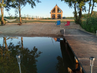 Dom nad jeziorem z linią brzegową prywatny pomost plaża duża działka Lubówiec - zdjęcie 3