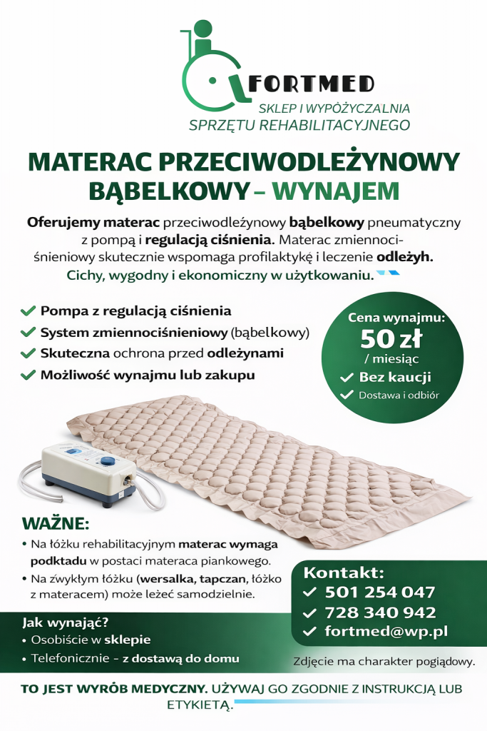 Materac przeciwodleżynowy bąbelkowy – wynajem Bemowo - zdjęcie 1