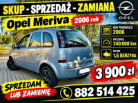 Śliczny.Zadbany.Opel.Meriva.A.2006r.1,6.Benzyna.240Tys.Prz