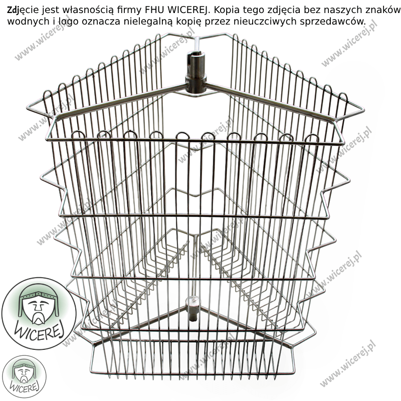 Wirnik 3 ramkowy nierdzewny do miodarki, Kosz do wirówki 3 plastrowej Jaśliska - zdjęcie 2