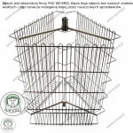 Wirnik 3 ramkowy nierdzewny do miodarki, Kosz do wirówki 3 plastrowej Jaśliska - zdjęcie 2