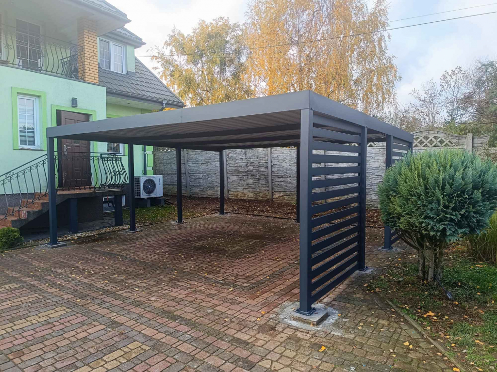 CarPort PREMIUM - wiata samochodowa 6x5  dodatkowa zabudowa TS1224 Białystok - zdjęcie 4