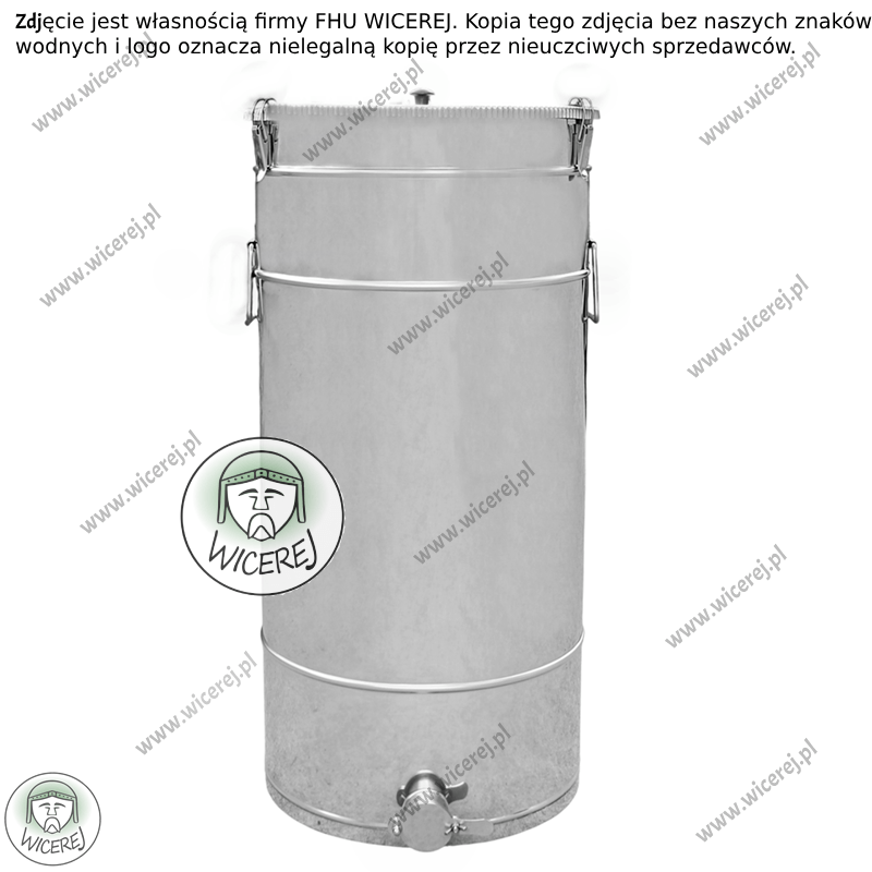 PREMIUM Odstojnik do miodu 100L z ZATRZASKAMI nierdzewny kwasoodporny Jaśliska - zdjęcie 2