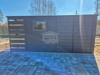 Schowek - Domek Ogrodowy 4x2m + wiata 1m - brama 2x okno dach  GP615 Jarocin - zdjęcie 6