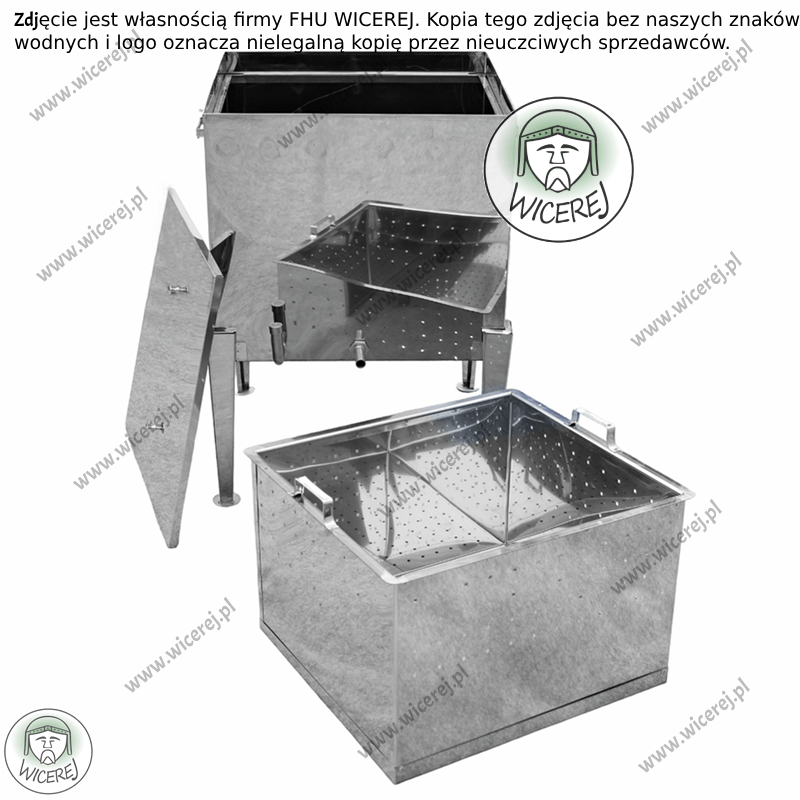 Topiarka Parowa do wosku 13/19 Wielkopolska Dadant Cała Nierdzewna Jaśliska - zdjęcie 2
