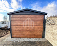 Garaż blaszany 3x4m - brama uchylna - drzwi - okno - rynny SO112 Malbork - zdjęcie 3