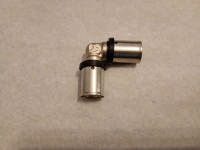 Złączka mosiężna pex kolano 16x16