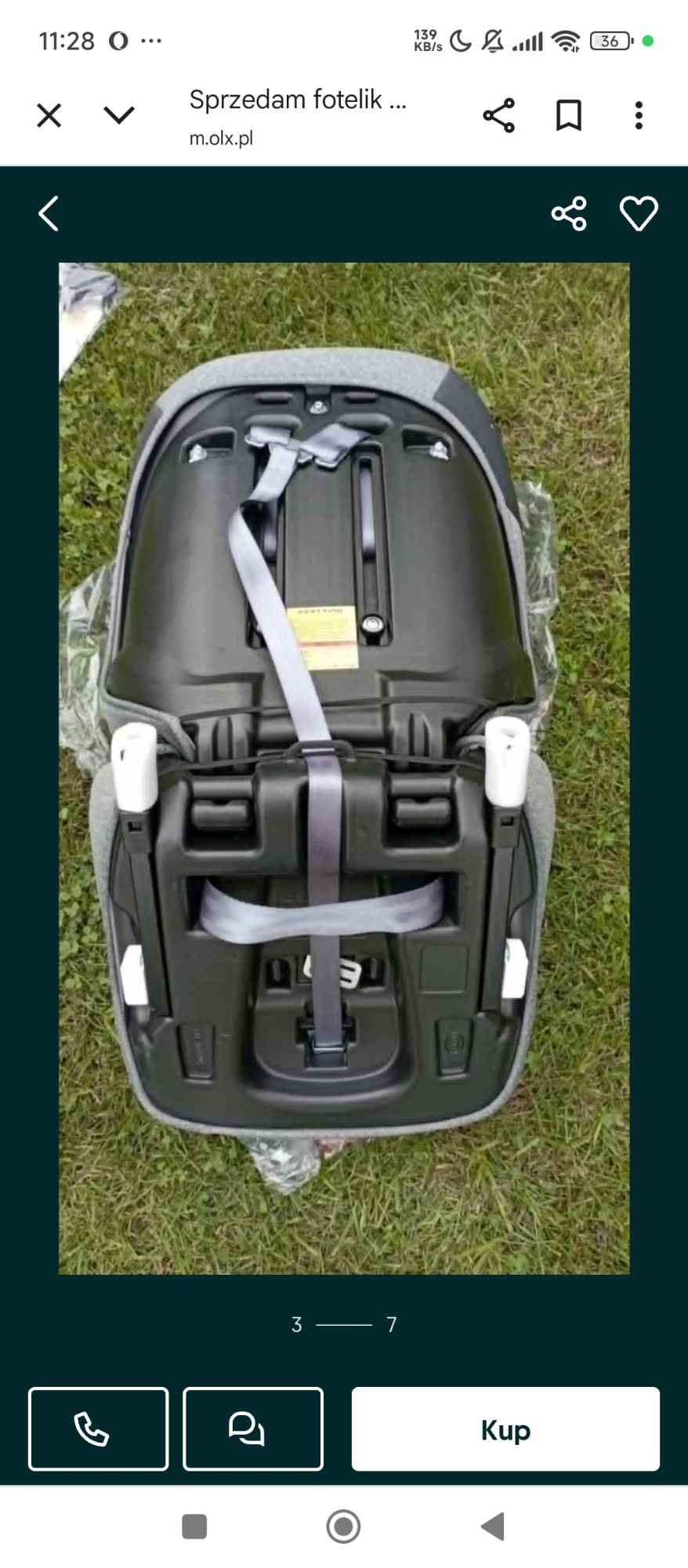 Sprzedam fotelik samochodowy Ryki - zdjęcie 3