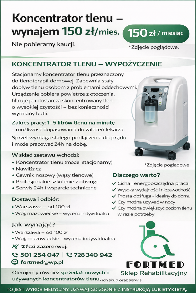 KONCENTRATOR TLENU WYPOŻYCZENIE Bemowo - zdjęcie 1