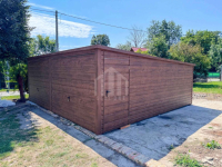 Garaż blaszany 6x5 - 2x brama uchylna - drzwi - dach spad w tył SO128 Inowrocław - zdjęcie 3