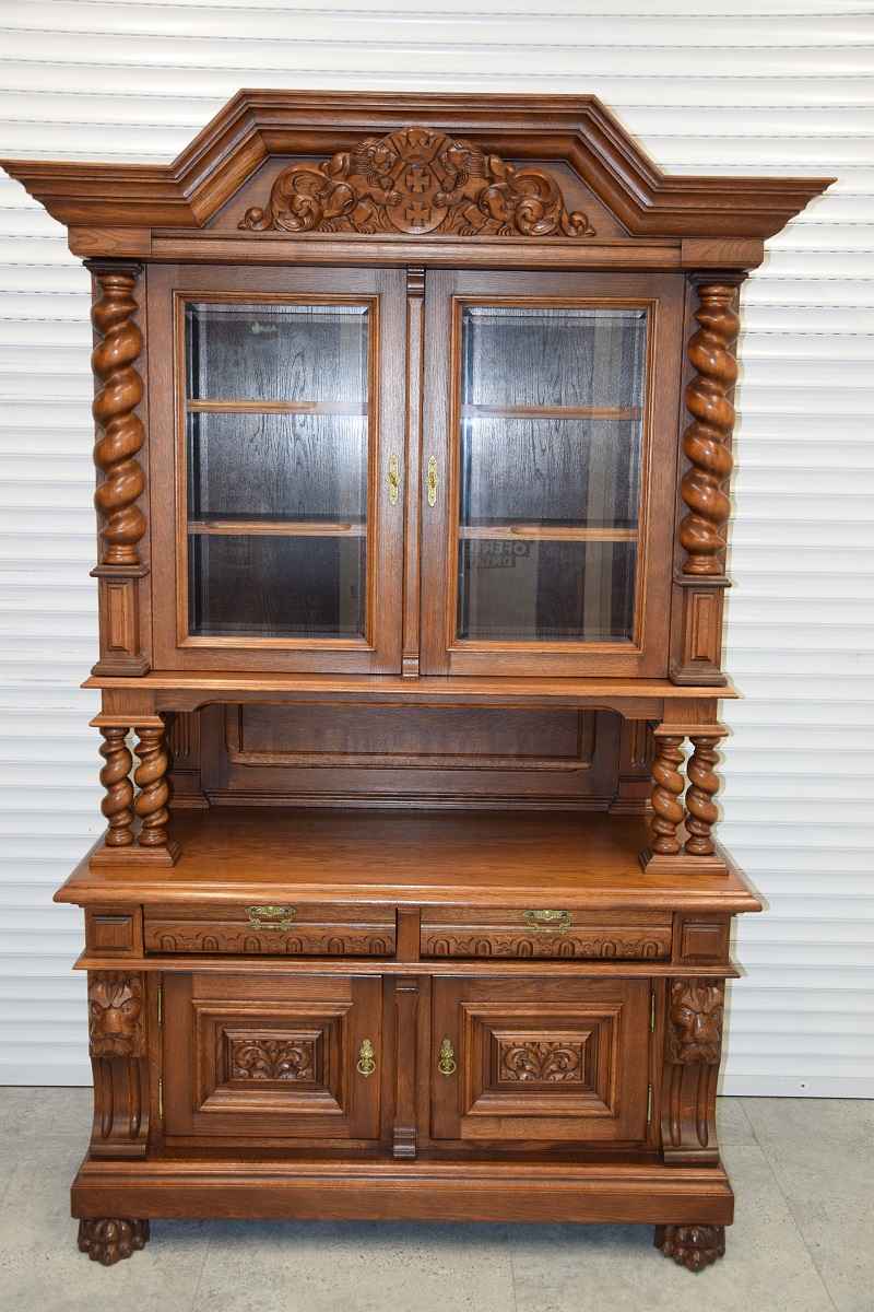 kredens dębowy - meble gdańskie - jak nowy Olsztyn - zdjęcie 1