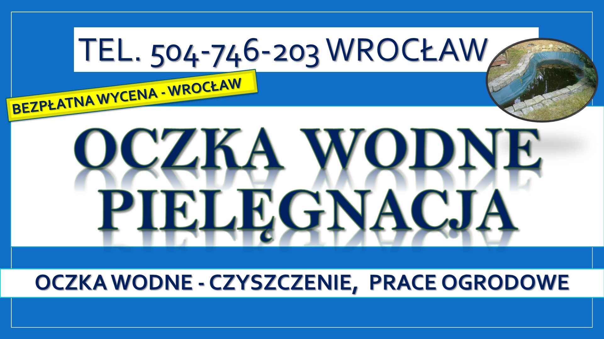 Czyszczenie oczek wodnych,Wrocław,504746203,Oczyszczenie oczka wodnego Psie Pole - zdjęcie 2