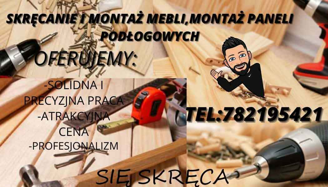 Skręcanie I montaż Mebli. Montaż Paneli podłogowych Konin - zdjęcie 1