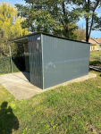 Schowek - Wiata - Domek ogrodowy 2,5x4m + wiata 1,5m drzwi  NB391 Kościerzyna - zdjęcie 4