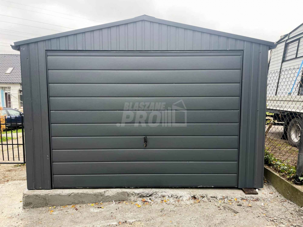 Garaż blaszany 3,5x7m  Brama uchylna drzwi rynny Dach dwuspadowy GP234 Gorzów Wielkopolski - zdjęcie 6