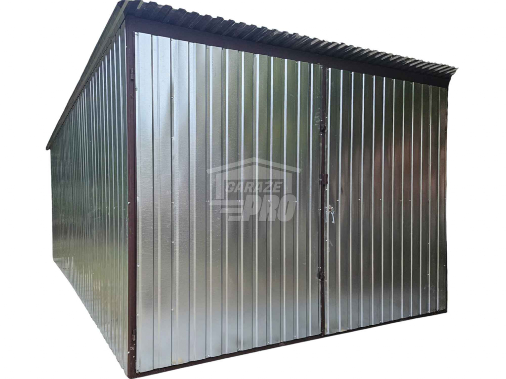Garaż blaszany 3x4m - Brama - ocynk -  Dach spad w tył GP577 Gryfice - zdjęcie 1