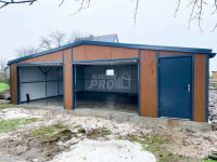 Garaż Ocieplany - Płyta Warstwowa  9x6  Blachodachówkadach GP260 Cieszyn - zdjęcie 9