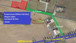50ar działka przemysłowa przy drodze krajowej DK12