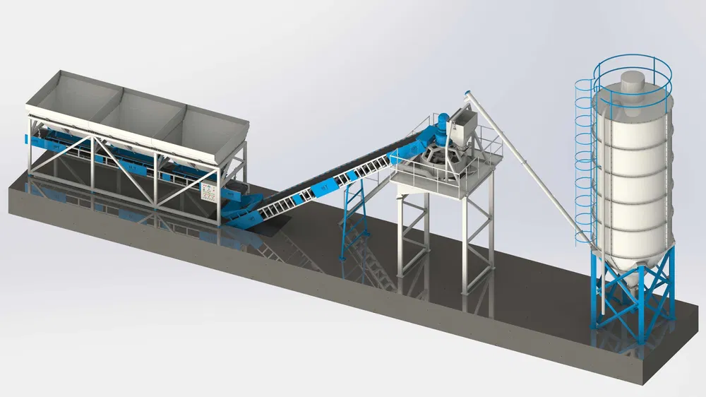 Mobilny węzeł betoniarski, Wytwórnia Betonu GP Start-30 Bytom - zdjęcie 1