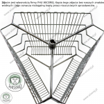 Wirnik 3 ramkowy nierdzewny do miodarki, Kosz do wirówki 3 plastrowej Jaśliska - zdjęcie 4
