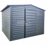 Schowek Domek ogrodowy 3x3m drzwi - antracyt - dach dwuspadowy GP429