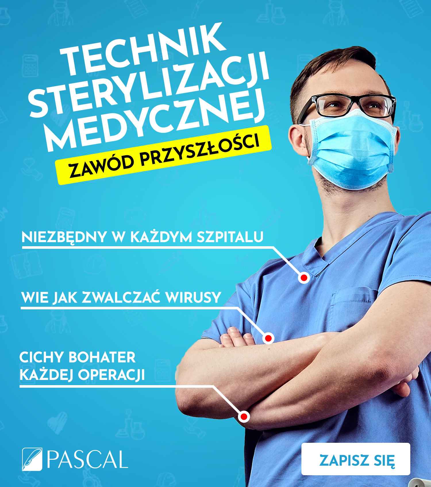 Technik sterylizacji medycznej a w szkole Pascal w Krakowie. Krowodrza - zdjęcie 1