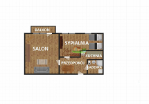 umeblowane 2 pokojowe mieszkanie, os. Chrobry Głogów - zdjęcie 10