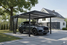 Carport V PREMIUM 5x5m Wypełnienie panelami Wiata samochodowa CP162 Nysa - zdjęcie 3