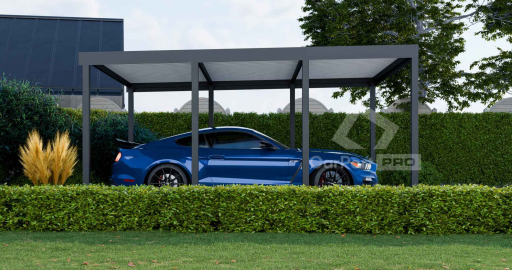 CarPort PREMIUM - Wiata samochodowa 5x5 Antracyt - CP103 Bełchatów - zdjęcie 3