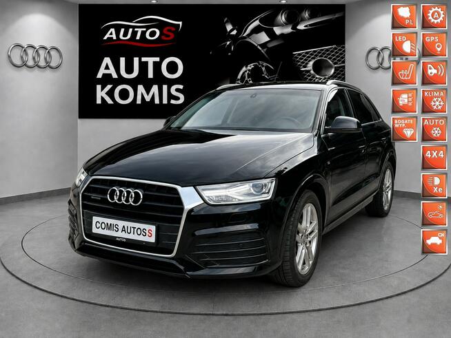 Audi Q3 2.0TFSI 180KM S Tronic Quattro Skóry Panorama BogateWposażenie Wrocław - zdjęcie 1